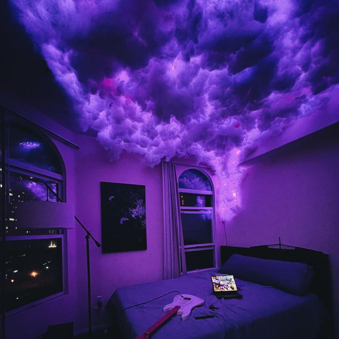 NovaView Thunder Cloud LED Kit – App + Remote Controlled RGB Lightning Ceiling Light